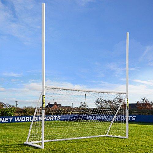 FORZA Combi Postes de Rugby y Fútbol | Portería Multideportiva de PVC (Variedad de Tamaños) (3,7m x 1,8m)