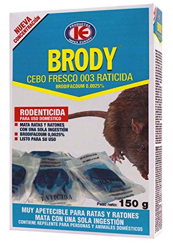 IMPEX EUROPA Brody Cebo Fresco raticida 150 g, Azul