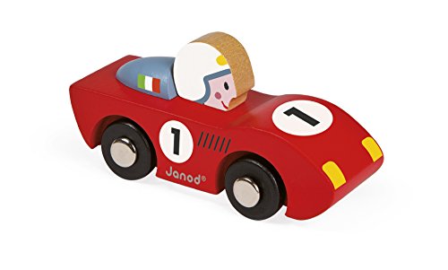 Janod - Story Racing mini coche de madera, Speed (J08545) , color/modelo surtido