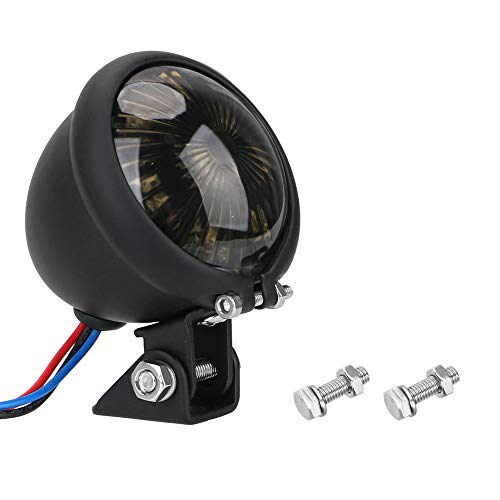 Jroyseter 12V LED de la lámpara de la Moto Freno Trasero con ángulo Ajustable Base Motocicletas Cola de la Parada de luz para la mayoría de Las Motocicletas Freno Trasero Accesorios de la lámpara (B)
