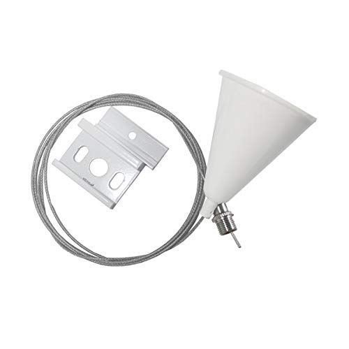 LEDKIA LIGHTING Kit de Suspensión para Carril Trifásico Blanco