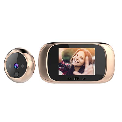Mirilla digital para puerta con cámara de 2,8 pulgadas, pantalla LCD de visión nocturna, vigilancia digital de la puerta de seguridad del hogar