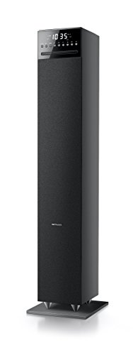 Muse M-1350 BTC - Sistema de altavoz torre 2.1 (120 W, Bluetooth, NFC, USB, Piso), color negro