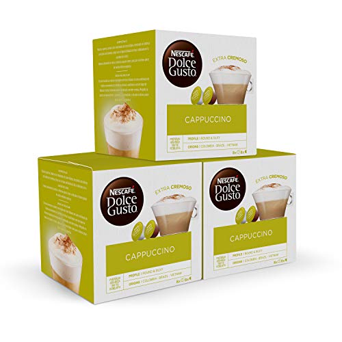 Nescafé Dolce Gusto, Cápsulas de café (Cappuccino) - 3 de 16 cápsulas (Total 48 cápsulas)