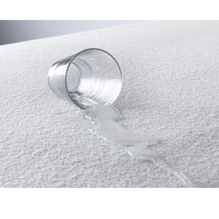 NIYS - Protector de colchón impermeable de lujo, para cama individual, doble, king y súper king, algodón, Water Proof Terry Towel, matrimonio