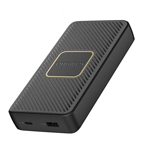 Otterbox Batería Externa de Carga rápida, 15 000 Mah-18W USB A (2.4A) & USB C (3A) con Carga inalámbrica Qi integrada - 10 W, Color Negra