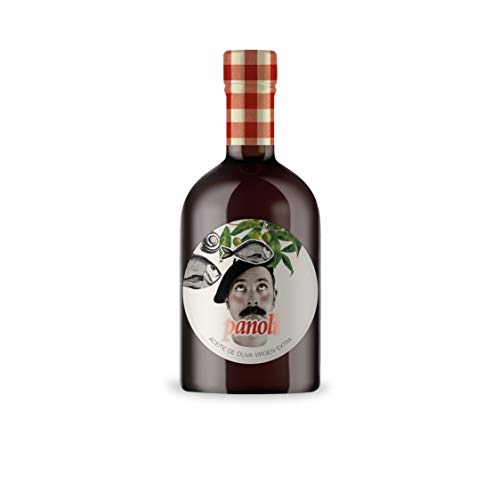 Panoli Aceite de Oliva Virgen Extra Prensado en Frío sin Filtrar de Sabor Intenso Gourmet - Botella oscura con dosificador de 500 ml.