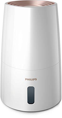 Philips 3000 Serie HU3916/10 - Humidificador con tecnología higiénica NanoCloud, modo nocturno, modo automático, depósito de agua de 3 L, hasta 45m², color blanco