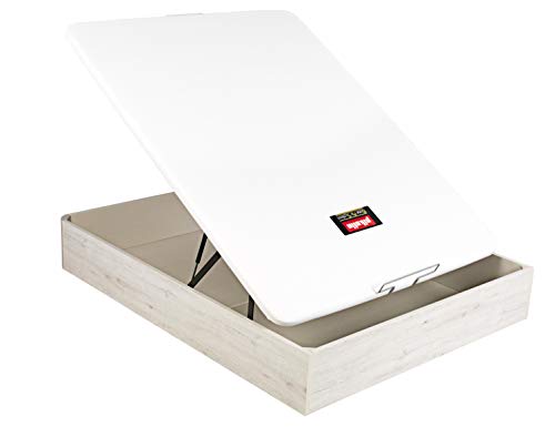 PIKOLIN Canapé/Abatible NATURBOX Color Glaciar (Base de Madera para colchón con Almacenamiento/Wooden Base for Mattress with Storage) Altura: 32 cm. (135x190 cm)