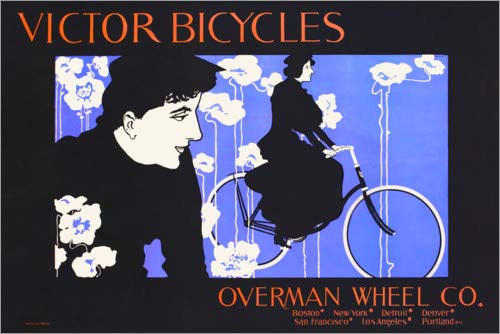 Posterlounge Cuadro de PVC 90 x 60 cm: Victor Bicycles de William Bradley