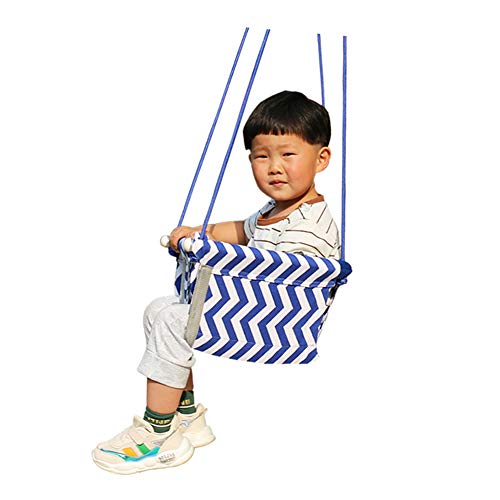 Rong-- Columpio para Niños con Cuerda Ajustable Y Tubo De Acero para Colgar Columpio De Lona Ideal como Columpio De Jardin Y para Habitación Infantil