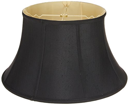 Royal Designs - Pantalla para lámpara de pared, diseño de campana de billar, negro, 11 x 17 x 10