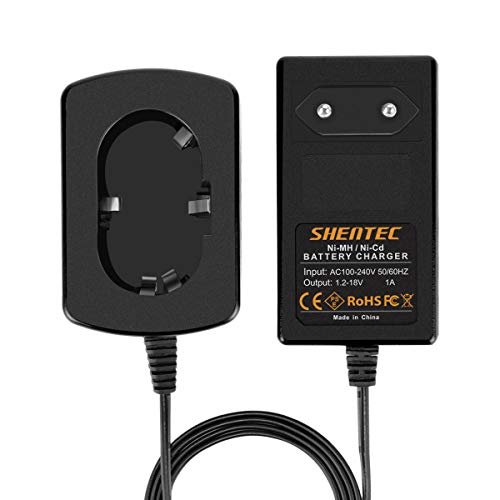 Shentec 1.2V-18V Cargador de batería Compatible con Makita 7.2V 9.6V 12V 14.4V 18V Batería Ni-MH/Ni-Cd Pod Style