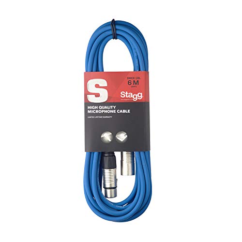 Stagg 6 m azul - XLR señal XLR/Cable micrófono