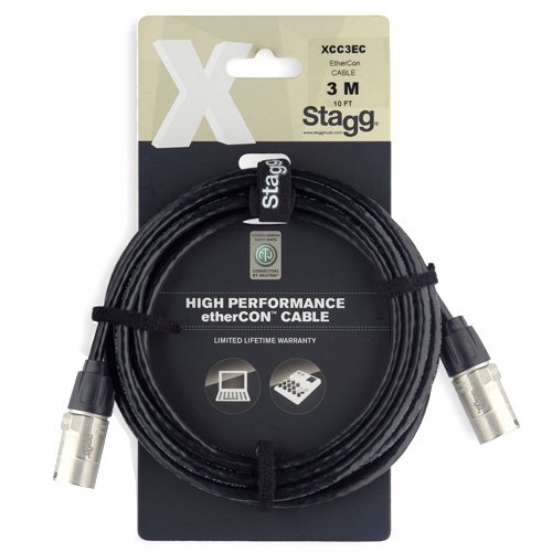 Stagg XCC3EC 8MC-c6 SFTP CBL 3m servicios de cable ethernet Negro
