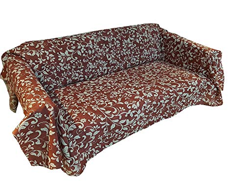 Tela decorativa para sofá – Sábana cubretodo multiusos de algodón – Gran foulard colcha para cama individual mantel 180 x 280 cm