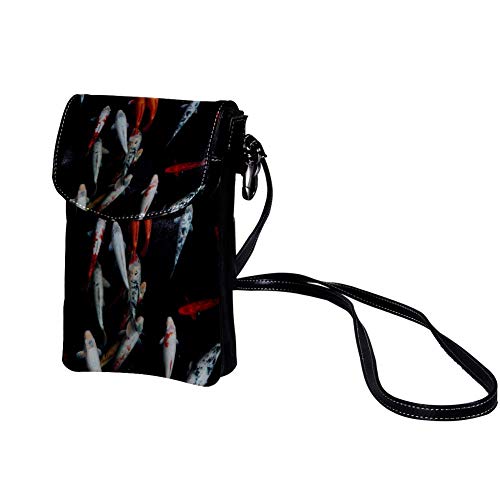 TIZORAX - Bolso bandolera para mujer, diseño de carpa de color rojo y blanco motivo 1 19x12x2cm/7.5x4.7x0.8in