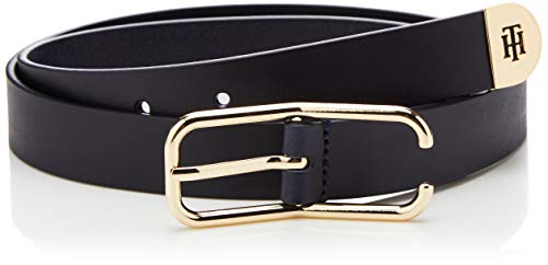 Tommy Hilfiger New Buckle Belt 2.5 Cinturón, Azul (Sky Captain Cjm), Small (Talla del fabricante: 85) para Mujer