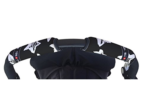 Tris&Ton Fundas empuñaduras horizontal doble Modelo Estrellas, empuñadura funda para silla de paseo cochecito carrito carro (Tris y Ton)