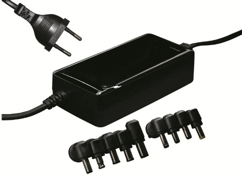 Vivanco IT-PO NB AC 48 - Adaptador universal para portátiles (9 tipos de conectores, 48 W), color negro