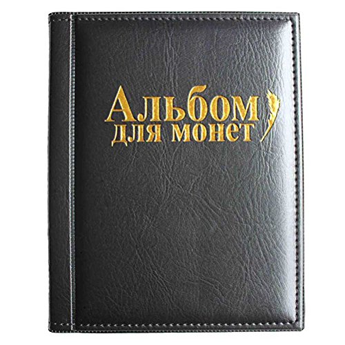 VORCOOL álbum molde Collection tipo libro para de monedas de 250 compartimentos (negro)