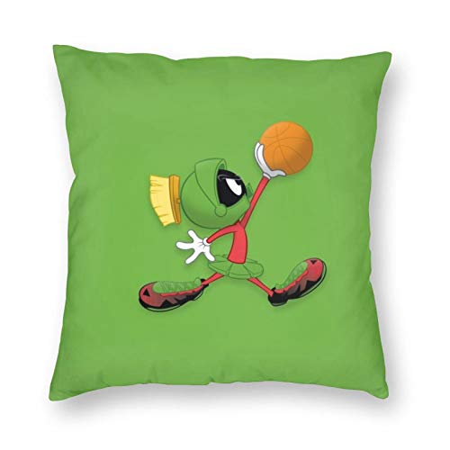 ZVEZVI Fundas de Almohada Decorativas de Marvin The Martian 18X18 para sofá Cama de habitación en casa, Funda de cojín Cuadrada Suave
