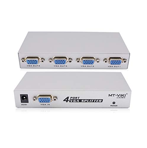 1 pc a 4 monitores separador de señal VGA/SVGA CRT LCD de 4 puertos Video. QiCheng&LYS