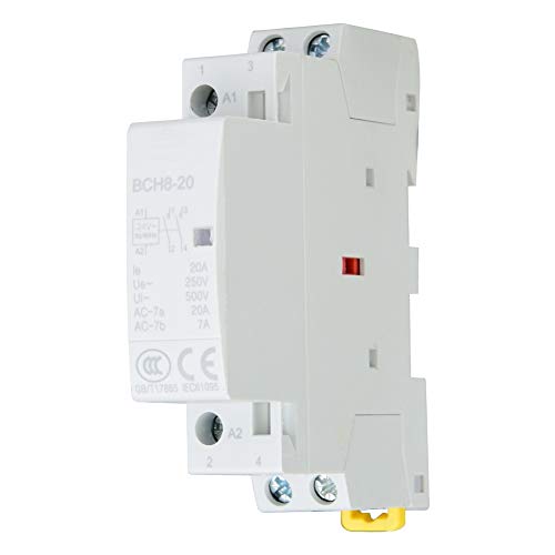 2P 2NO AC contactor 20A 24V 220V / 230V 50 / 60Hz Hogar Contactor AC Montaje en riel DIN(220V/230V)