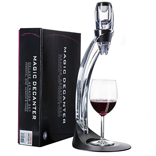 Aireador de vino Magic Decanter Deluxe con soporte Decanter de lujo Decanter Pourer de vino