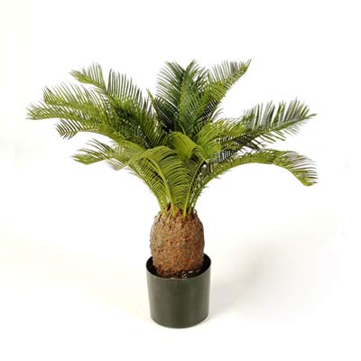 artplants.de Palmera CICA Artificial con 19 frondas, Deluxe, 65cm - Cycas revoluta Decorativa - Palma sintética