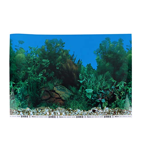 Balacoo Acuario depósito fondo papel pintado 3D adhesivo estático pegarse fondo subacuático imagen decoración paisaje póster 42 x 30 cm