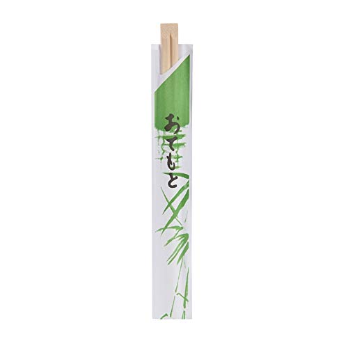 BIOZOYG Palillos bambú 20 cm Natural Biodegradable envasado Individualmente higiénicamente en Envoltorio de Papel I Palillos Madera Asia I Juego de Palillos Sushi Palillos Madera 2000 uds a Granel