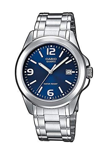 Casio Collection MTP-1259PD-2A, Reloj para Hombre, Acero Inoxidable, Azul