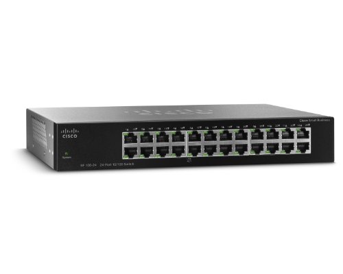 Cisco Small Business 100 Series - Conmutador, 24 x 10/100, Montaje en Rack