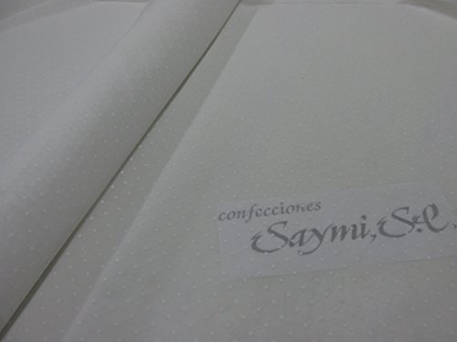 Confección Saymi Metraje 3,00 MTS Tela etamín Visillo Cortinas Ref. Plumeti Color Blanco, con Ancho 2,80 MTS.