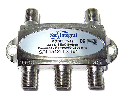 Conmutador DiSEqC 4x1 950-2300 MHz satélite Interruptor 2.0 SatIntegral T-42