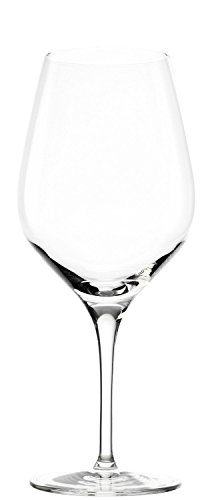 Copas para vino tinto Exquisit tipo Burdeos de Stölzle Lausitz, de 645 ml, juego de 6, aptas para lavavajillas: Copas elegantes para vino tinto, fabricadas en cristal resistente a roturas, finas y nobles.