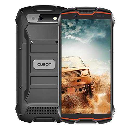 CUBOT Kingkong Mini2 Móvil Resistente al Golpes, Smartphone 4G con 4 Pulgadas Pantalla, Android 10, 3GB RAM+32GB ROM(SD 128Gb Ampliable), Dual SIM, Face ID, GPS, Rojo