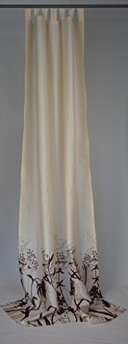 Deko – Cortina con 7 trabillas – incl. Banda universal Horn Textiles cortina Store 135 x 245 cm Color Crudo de bayas fabricado en Alemania.