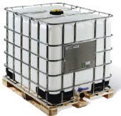 Depósito de 1000 litros. IBC-GRG. Ideal para almacenamiento de agua y otros fluidos.