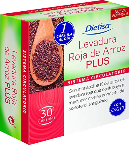 Dietisa - Levadura roja de arroz Plus - 30 cápsulas 21.5 gr