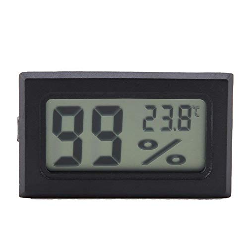 Digital Humidity Gauge, YS-11 Wireless Indoor Thermometer LCD Display Temperature Humidity Meter Mini Hygrometer for Reptile Vivariums, Home/Office, and Greenhouse