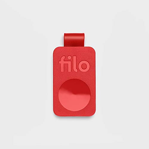 FiloTag, Localizador de Objetos | Tracker Bluetooth Made in Italy | Encuentra lo Que has perdido | Tamaños: 25 x 41 x 5 mm. Nueva Serie Julio 2019 | Pack de 1, Rojo