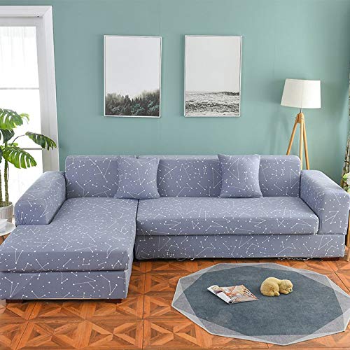 Funda de sofá nórdica, Conjunto de algodón, Funda de sofá, Funda de sofá elástica para Sala de Estar, sofá Chaise Longue en Forma de L, sofá A1 de 2 plazas