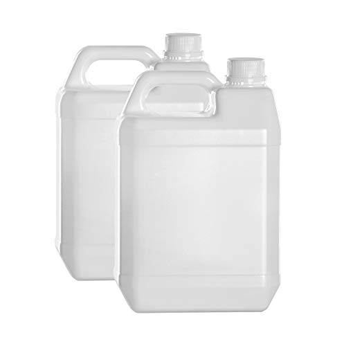 Garrafas bidon de plastico de 5 litros homologado ADR boca ancha ideal para agua gasolina y químicos también como deposito para aire acondicionado / camping / furgoneta camper (2)