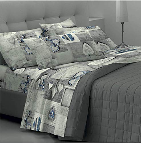 Goldenhome - Emma - Juego de sábanas completo para cama de matrimonio2 fundas de almohada + sábana bajera ajustable + sábana encimera