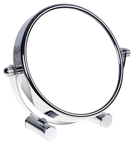 HIMRY Designed Espejo/Espejo cosmético, 360 ° drehbar. zweiseitig: Normal y 7 – aumentos. Espejo, Espejo de Afeitar, Cuarto de baño Spiegel. Cromado, kxd3104 – 7 x