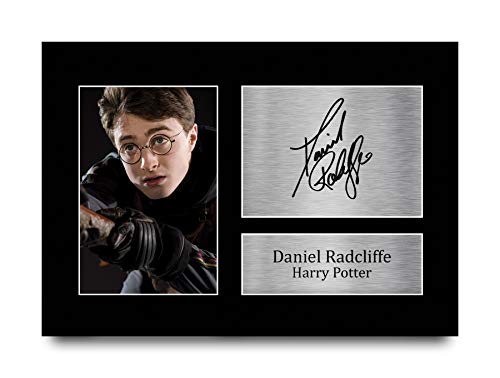 HWC Trading Daniel Radcliffe A4 Sin Marco Regalo De Visualización De Fotos De Impresión De Imagen Impresa Autógrafo Firmado por Harry Potter Los Aficionados Al Cine