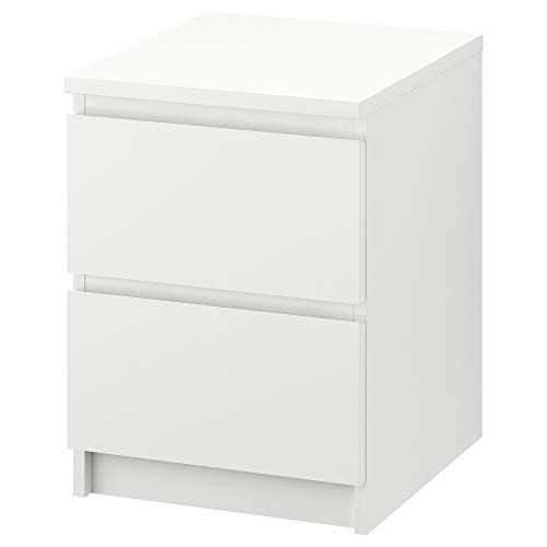 Ikea MALM – Pecho de 2 cajones, Blanco – 40 x 55 cm
