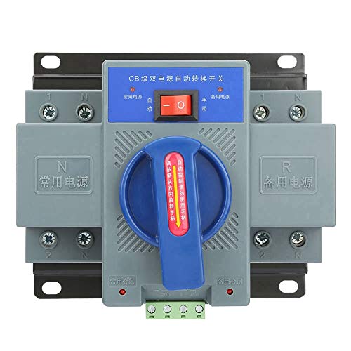 Interruptor de transferencia automática 63A 2P Interruptor de transferencia automática de energía dual para CA 50/60 hz